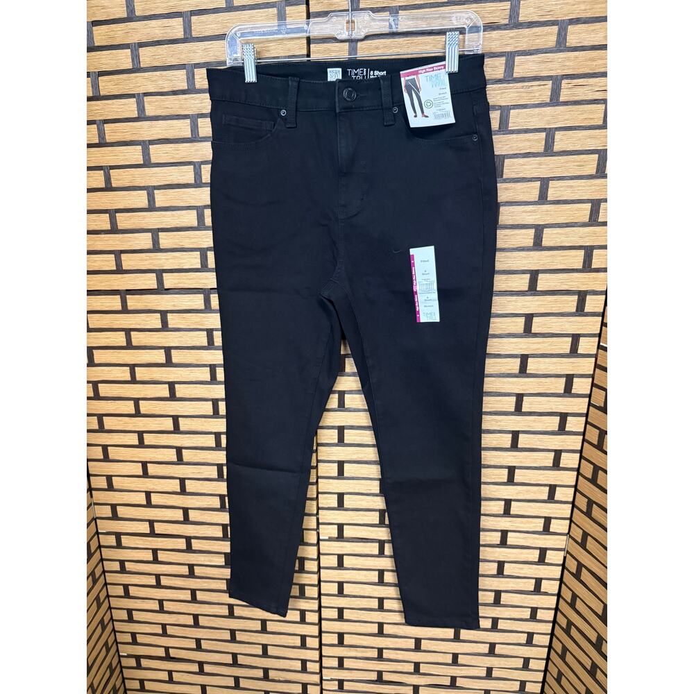 Time And Tru High Rise Skinny Black Jeans Size 8‎ Short